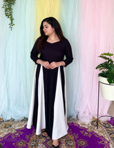 Black & white maxi dress